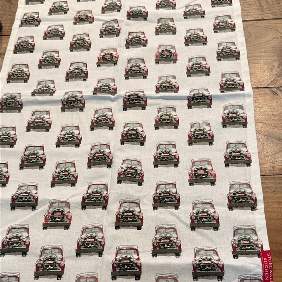 Stonewall Kitchen Vintage Truck Kitchen Towel - Red and White - Picture 2 of 2